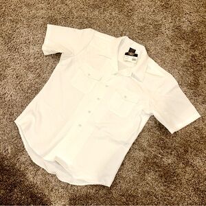 NEW Authentic Flying Cross US Navy White Short Sleeve Athletic Shirt Uniform XL